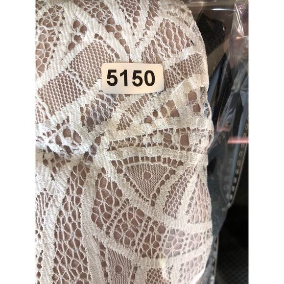 Nha Khanh Isabella Dress Lace Short Sleeve Maxi Gown Colorblock Black White 0 - Picture 10 of 10